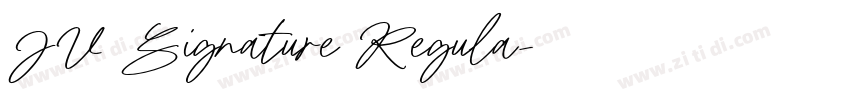 JV Signature Regula字体转换